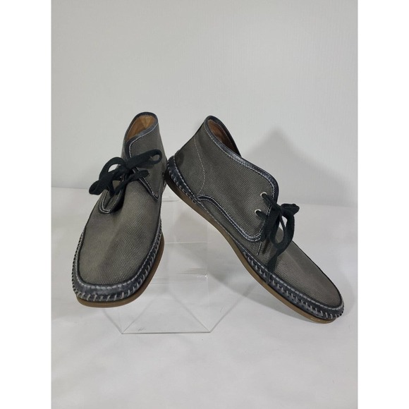 John Varvatos Gray Lace Up Hipster Chukka Ankle Rubber Sole Size 9.5 Ankle Boots main image 10